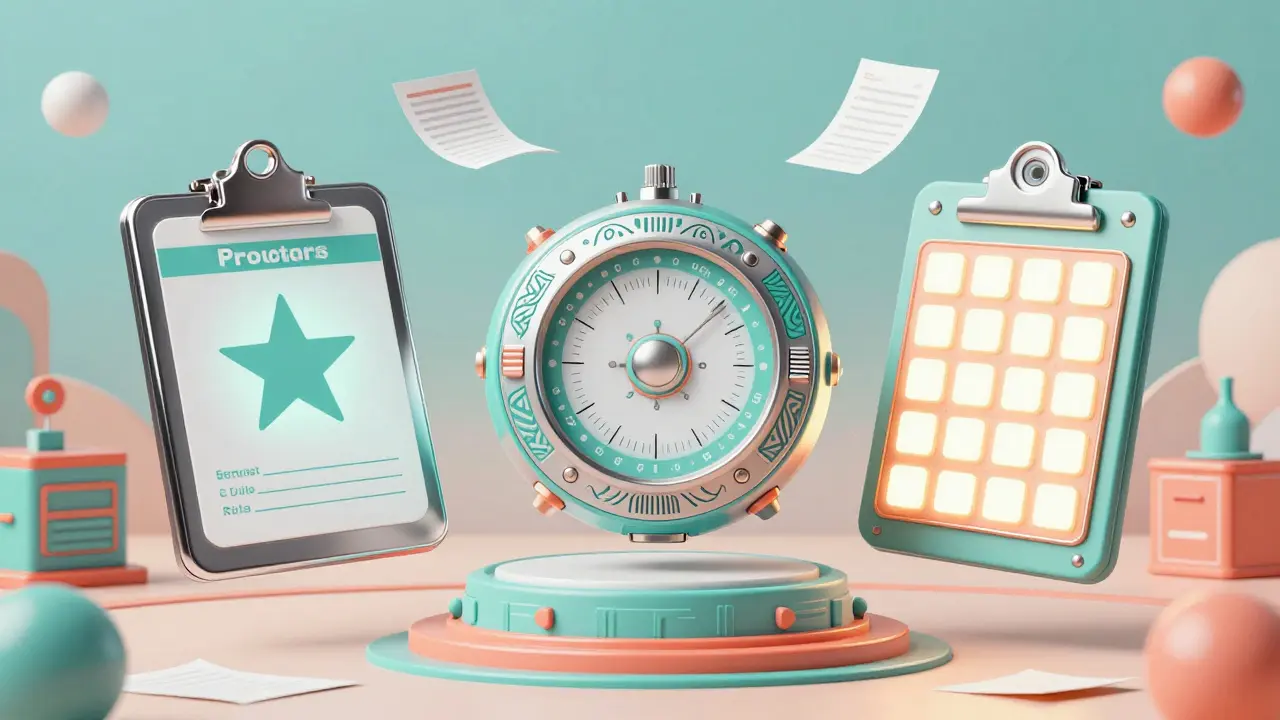 Three distinct medication template devices with geometric designs